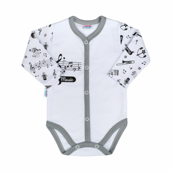 Kojenecké body celorozepínací New Baby Music
