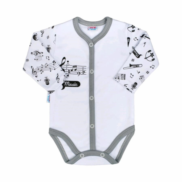 Kojenecké body celorozepínací New Baby Music