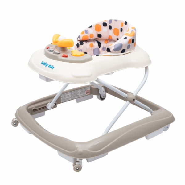 Dětské chodítko Baby Mix s volantem a silikonovými kolečk...