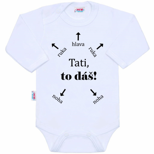 Body s potiskem New Baby Tati, to dáš!