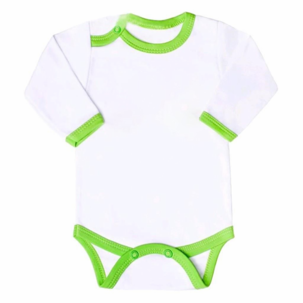 Kojenecké body New Baby s zeleným lemem
