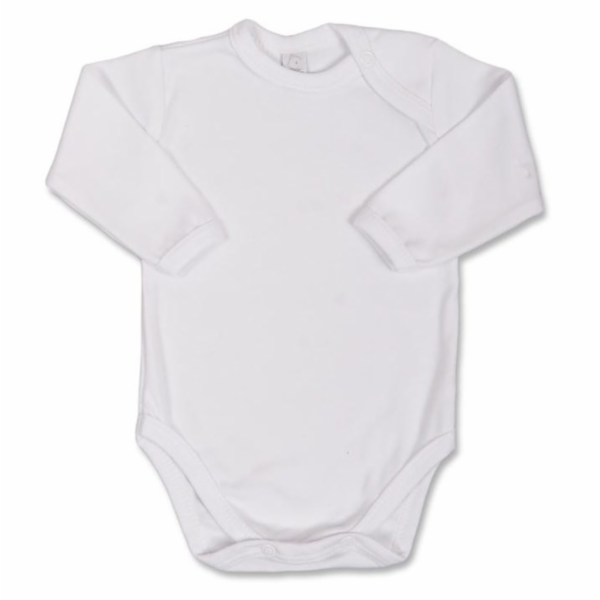 Kojenecké body s dlouhým rukávem Bobas Fashion bílé