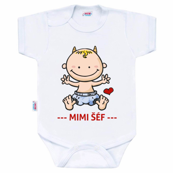 Body s potiskem New Baby MIMI ŠÉF