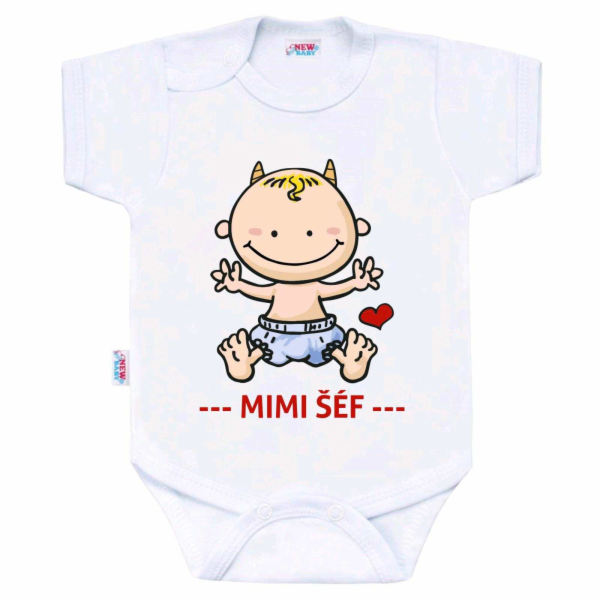 Body s potiskem New Baby MIMI ŠÉF