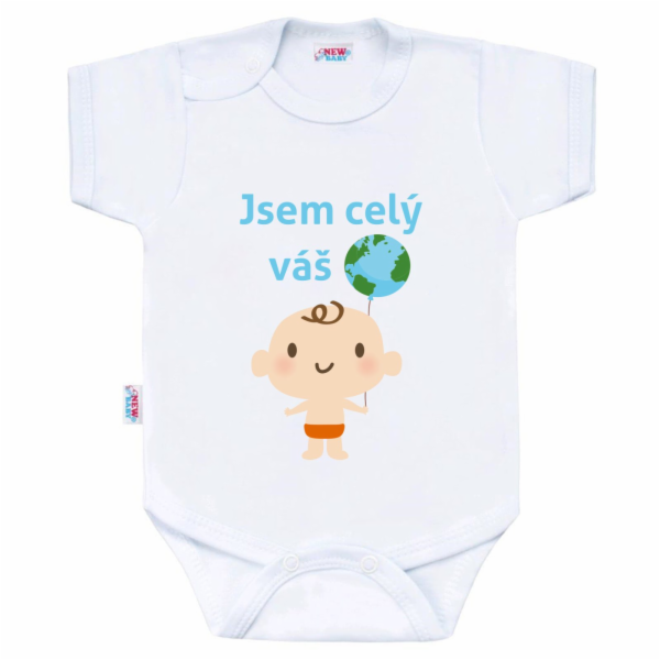 Body s potiskem New Baby Jsem celý váš svět