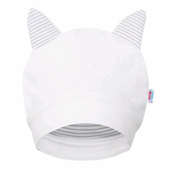 Luxusní dětská zimní čepička s oušky New Baby Snowy colle...