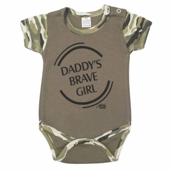 Kojenecké body s krátkým rukávem New Baby Army girl