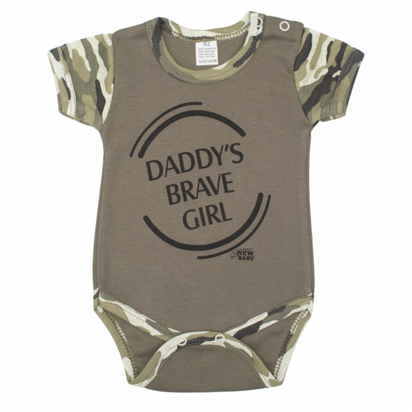 Kojenecké body s krátkým rukávem New Baby Army girl