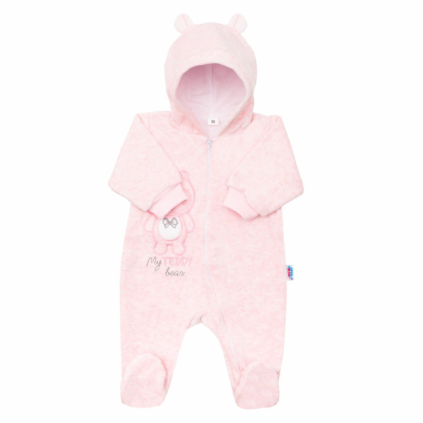 Kojenecký semiškový overal s kapucí New Baby Sweetheart r...