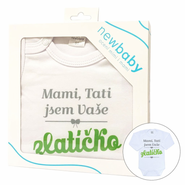 Body s potiskem New Baby Mami, Tati jsem Vaše zlatíčko - ...