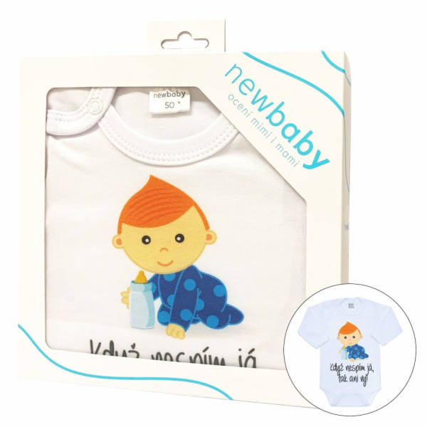Body s potiskem New Baby Když nespím já, tak ani vy - dár...