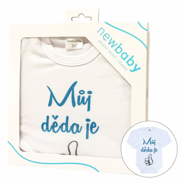 Body s potiskem New Baby Můj děda je jednička - dárkové b...