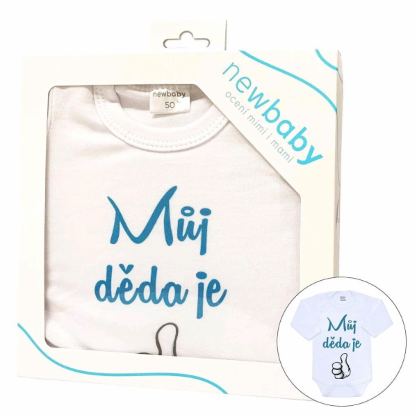 Body s potiskem New Baby Můj děda je jednička - dárkové b...