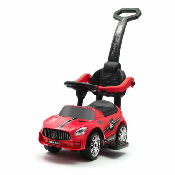 Dětské odrážedlo se zvukem a vodící tyčí Baby Mix RACER č...