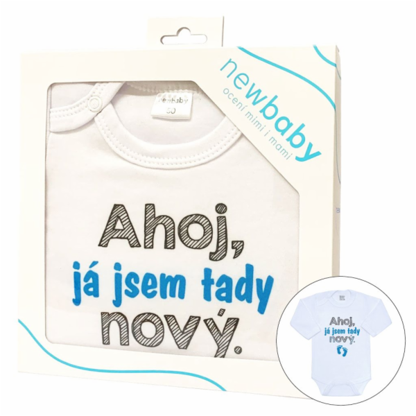 Body s potiskem New Baby Ahoj, já jsem tady nový - dárkov...