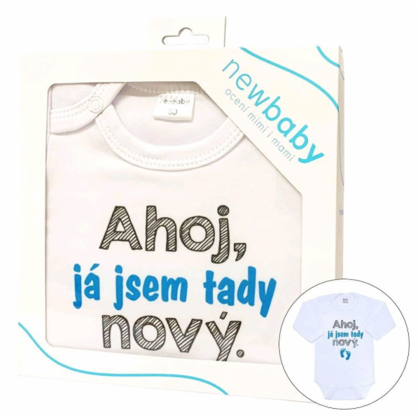 Body s potiskem New Baby Ahoj, já jsem tady nový - dárkov...