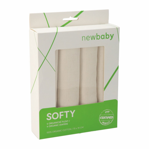 Látkové pleny z organické bavlny New Baby Softy 70 x 70 c...