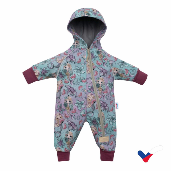 Softshellový kojenecký overal New Baby Mořské panny
