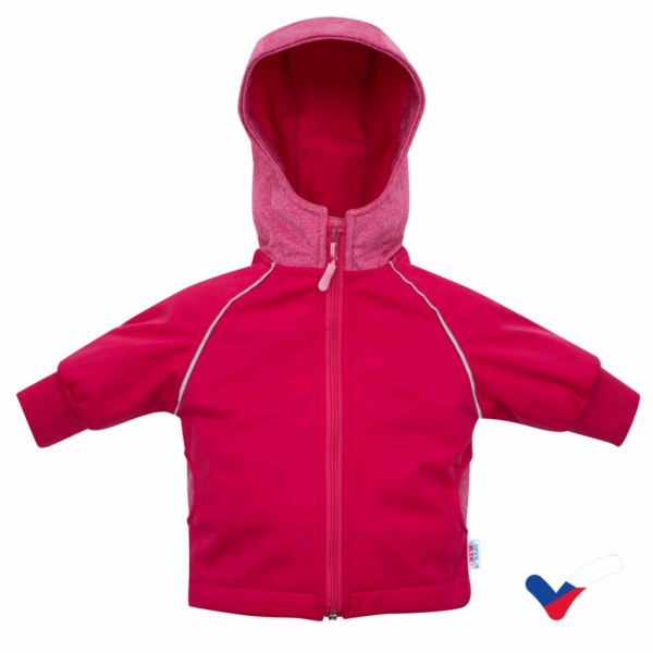 Softshellová kojenecká bundička New Baby růžová
