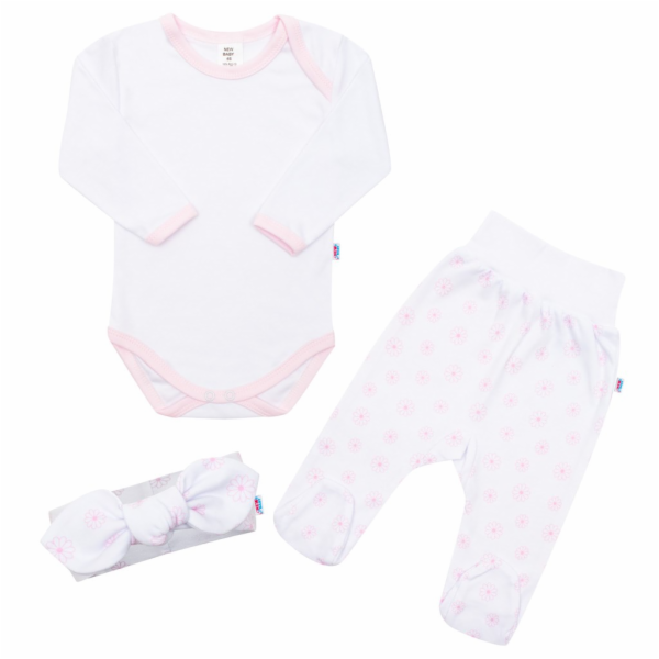 3-dílná bavlněná kojenecká souprava New Baby Lili