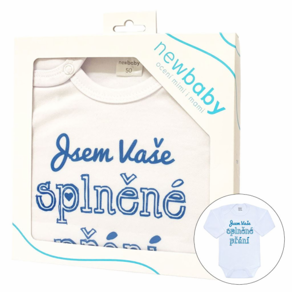 Body s potiskem New Baby Jsem Vaše splněné přání - dárkov...