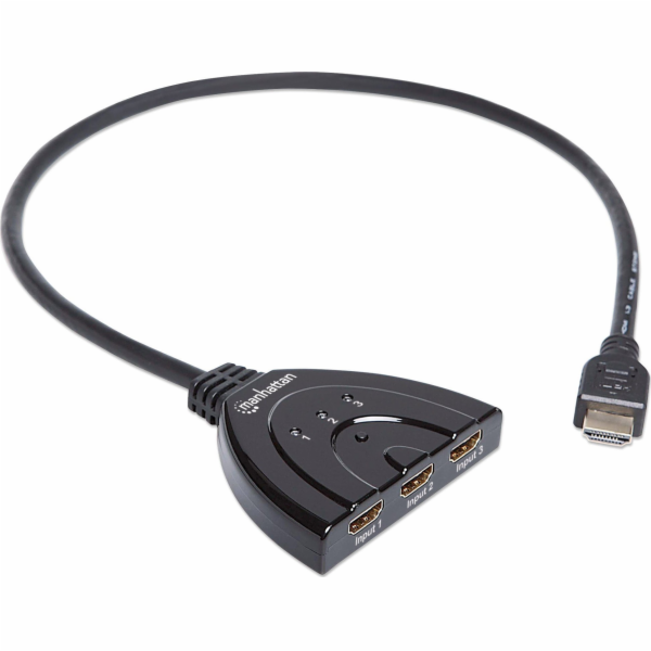 Manhattan Manhattan 1080p 3portový HDMI-Switch integrovan...