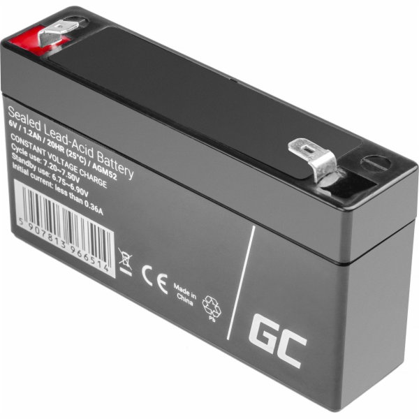 Bezúdržbová baterie AGM VRLA Green Cell AGM52 6V 1,2Ah (p...