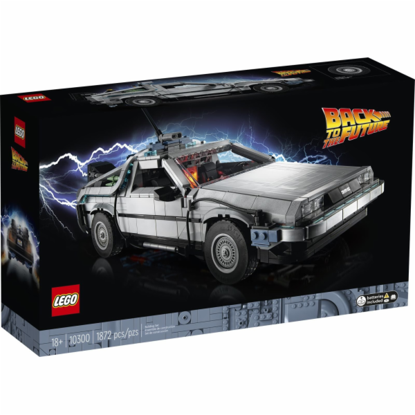 LEGO ICONS 10300 STROJ ČASU Z FILMU NÁVRAT DO BUDOUCNOSTI