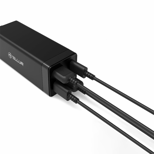 Tellur AC nabíječka PDHC2 65W (2xPD2xQC3.0) EU UK US Black