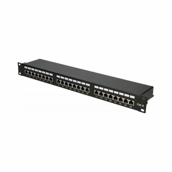 Patchpanel 24 portů CAT6 STP V2