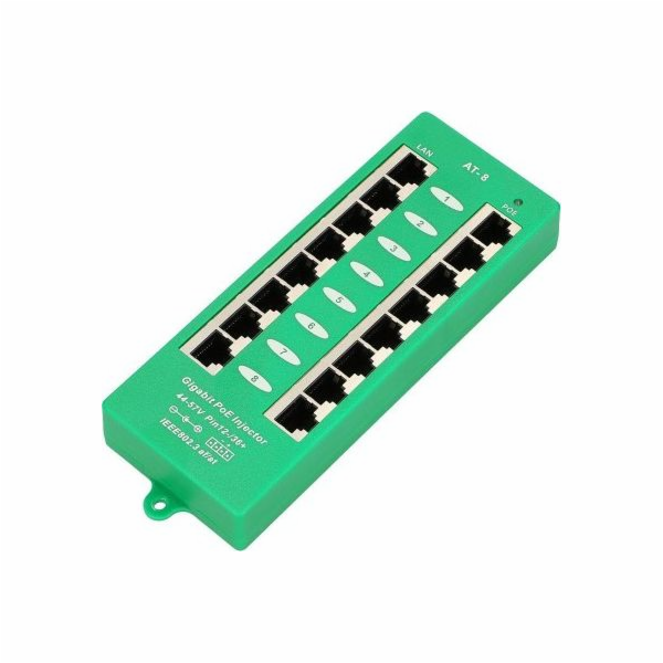 PoE Injector 8 gigabitových portů
