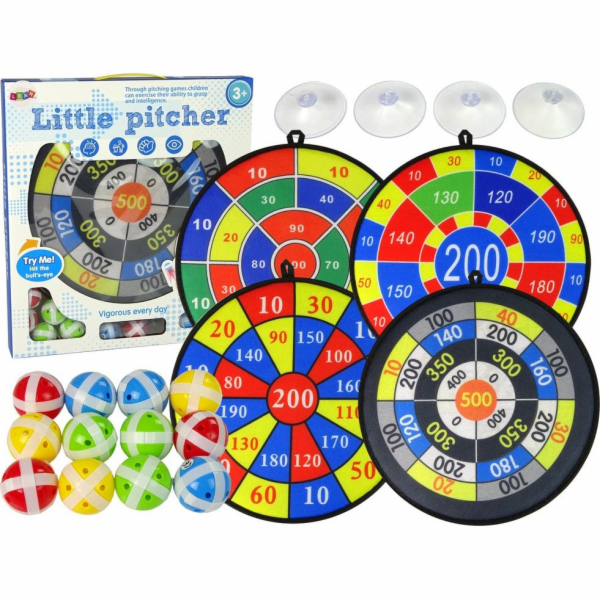 Import Leantoys Games Set Dart Disc 36 cm suchý zip