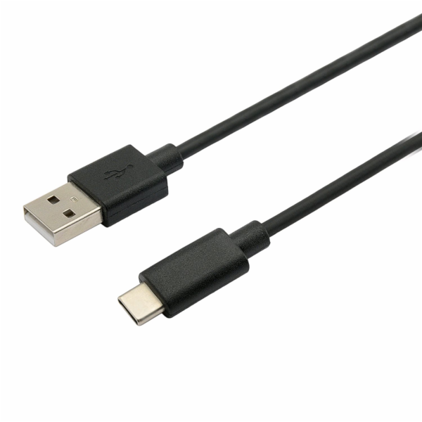 C-TECH kabel USB 2.0 AM na USB-C (AM/CM), 2m, černý