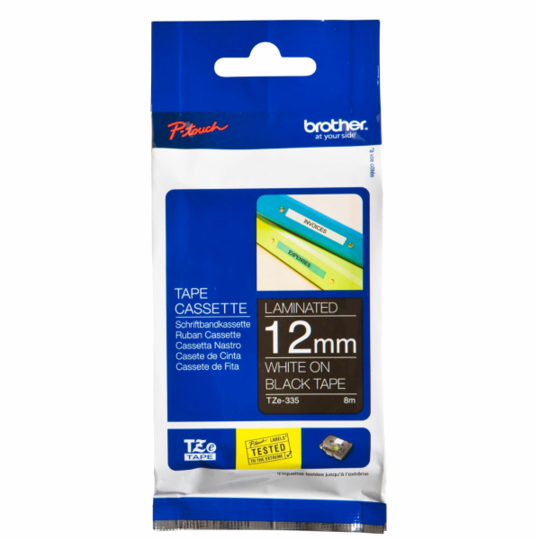 BROTHER TZE335 - kazeta TZ šířky 12mm, laminovaná TZE-335...