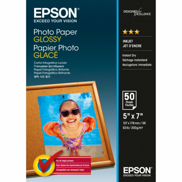 Epson Photo papir leskly 13x18 cm 50 listu 200 g