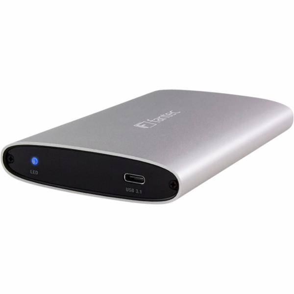 FANTEC ALU-25U31 silber 2,5" USB 3.1 Typ C Aluminium