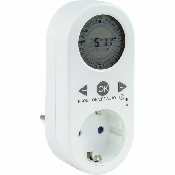 REV timer digital w. LCD-Anzeige white