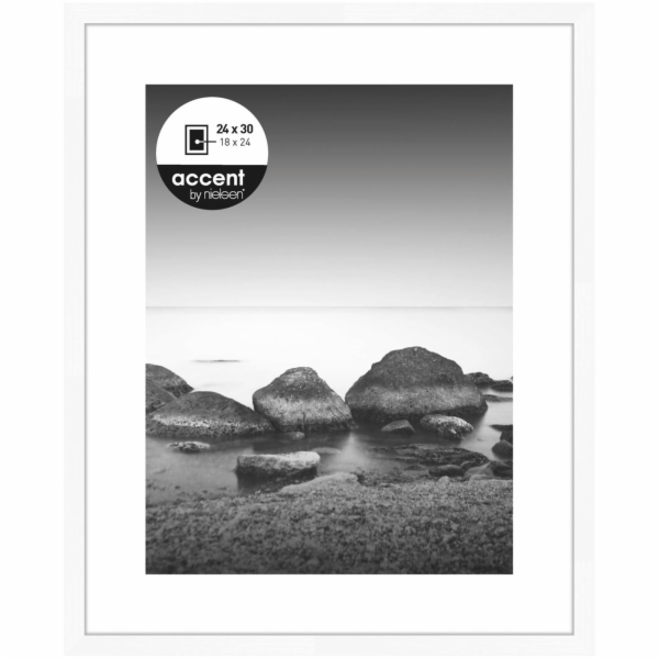 Nielsen Aura bila 24x30 drevo vc. pasparta 1122001