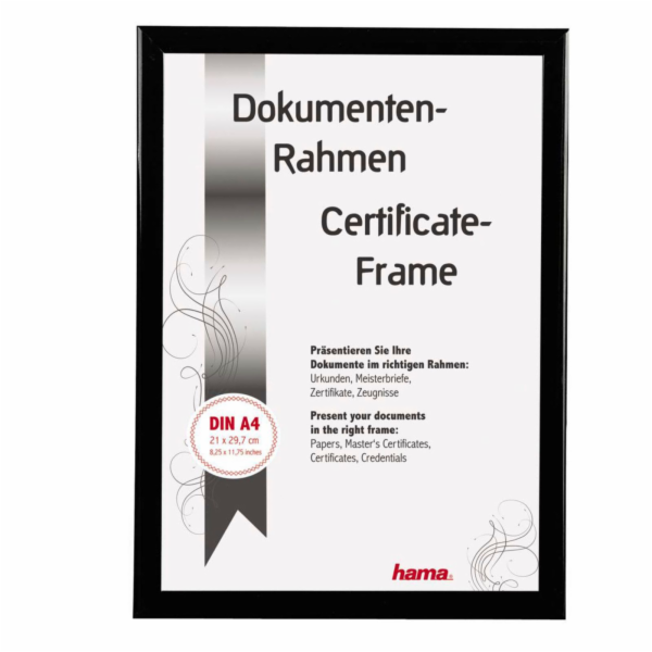 Hama Madrid cerna 21x29,7 plast DIN A4 66692