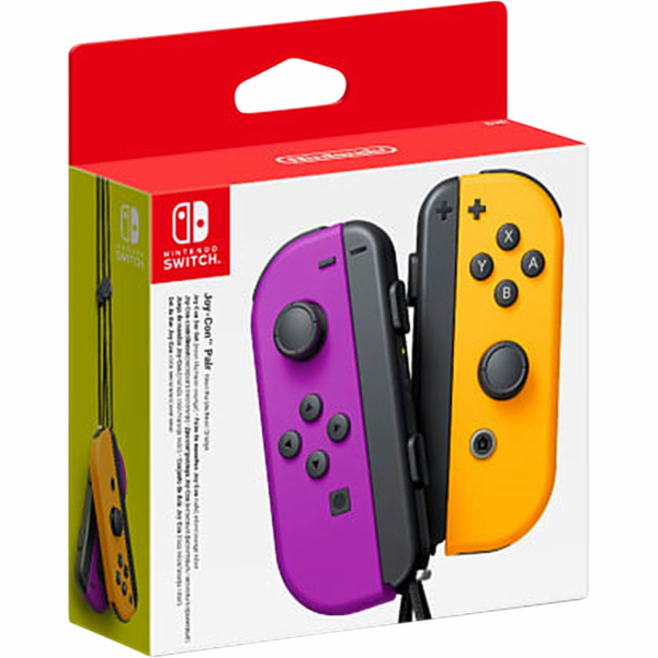Nintendo Joy-Con 2x set neon lila / neon oranzová