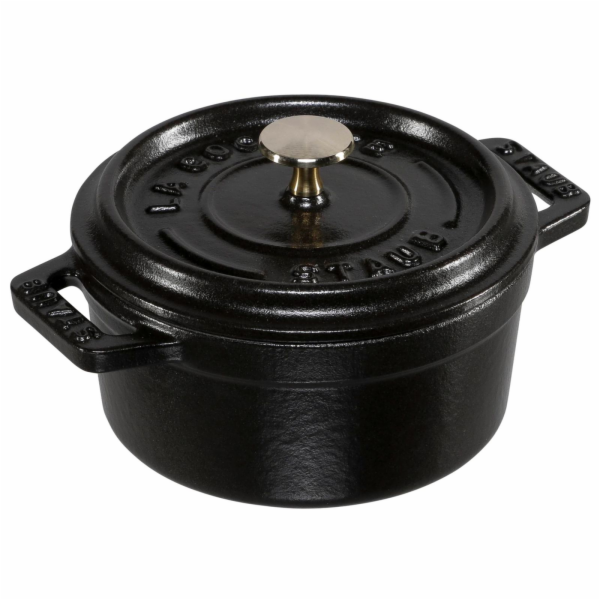 Staub Mini Cocotte 10cm kulaty černý litina