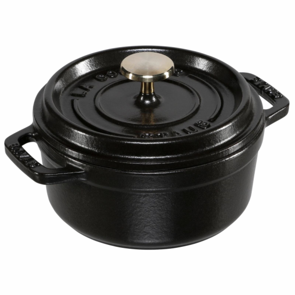 Staub Cocotte 12cm kulaty černý litina