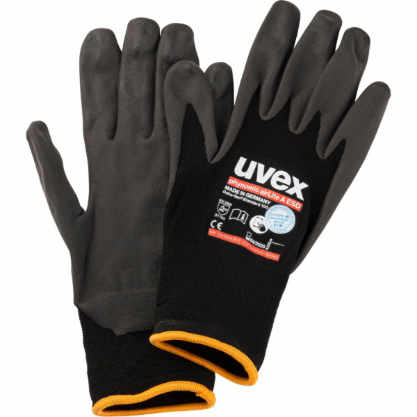 uvex phynomic airLite A ESD assembly gloves size 9
