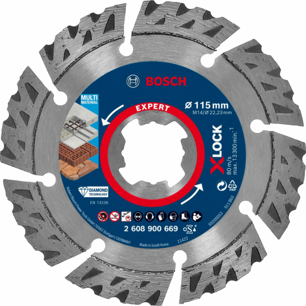 Diamantový řezací kotouč Bosch X-LOCK Expert MultiMateria...