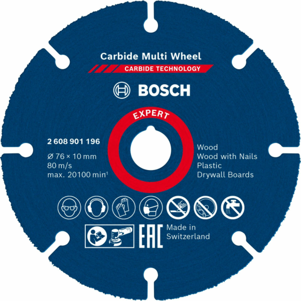 Bosch EXPERT Carbide MultiWheel řezací kotouč, O 76mm