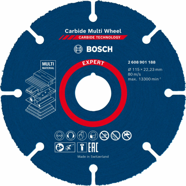 Bosch EXPERT Carbide MultiWheel řezný kotouč, O 115 mm