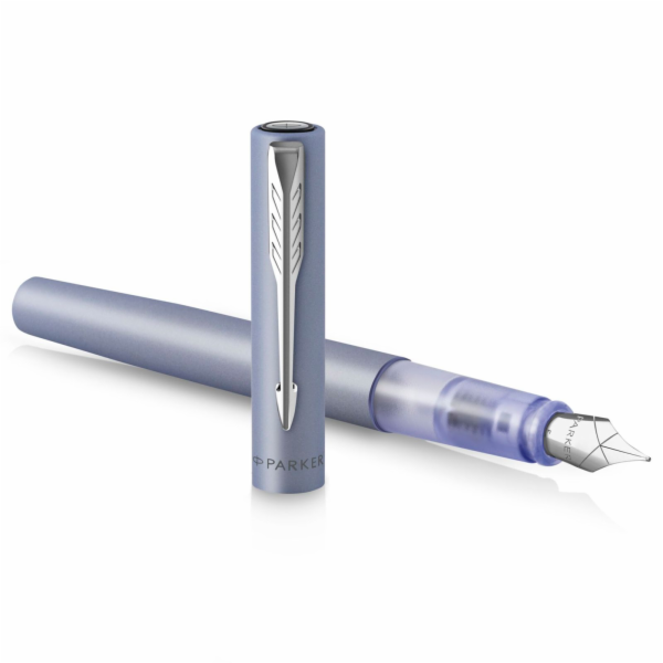 Parker Vector XL Metallic Silver modra C.C. plnici pero M
