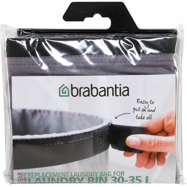 Brabantia pytel do kose na prádlo 30-35 L sedý