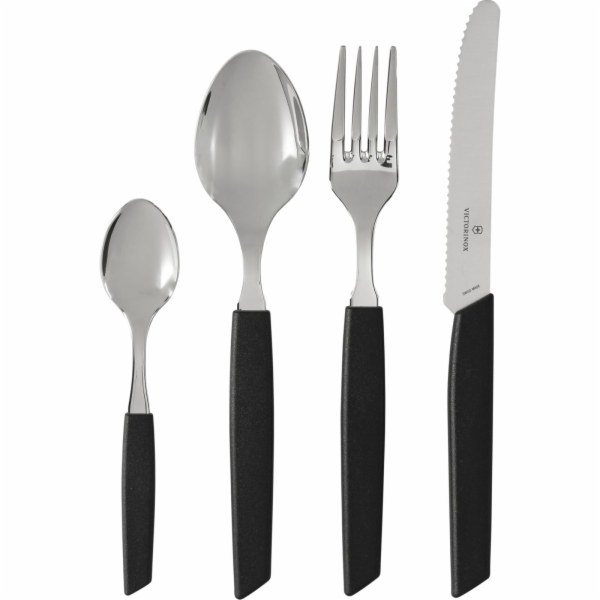 Victorinox švýcarská moderní sada příborů 24 ks. Černá