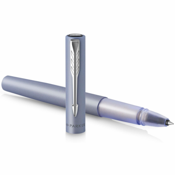 Parker Vector XL Metallic Silver Blue C.C. Roller Ball F
